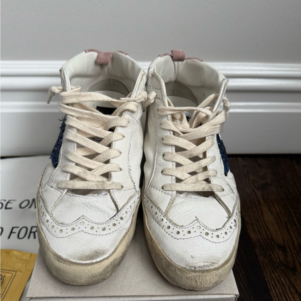 Golden Goose Cream Midstar Classic Sneakers